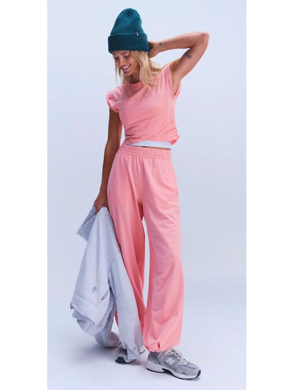 NWT|$98|Sz.L|Free People Hot Shot Crossover Set [Color Fruit Punch]